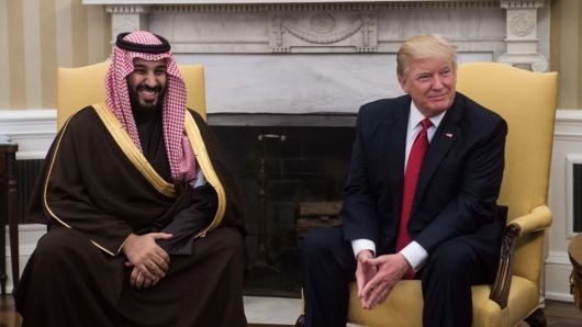 Trump says breaking with Saudi Arabia would send oil prices \'through the roof\'