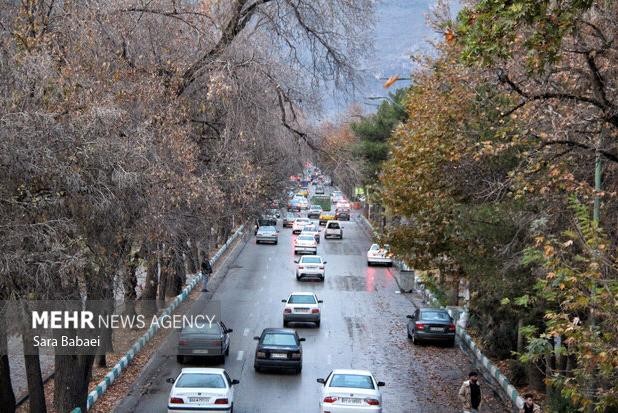 هوای تهران امروز ابری و نیمه ابری همراه با وزش باد است