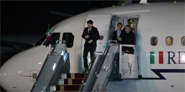 نخست وزیر ایتالیا در صدر یک هیات بلندپایه وارد تهران شد