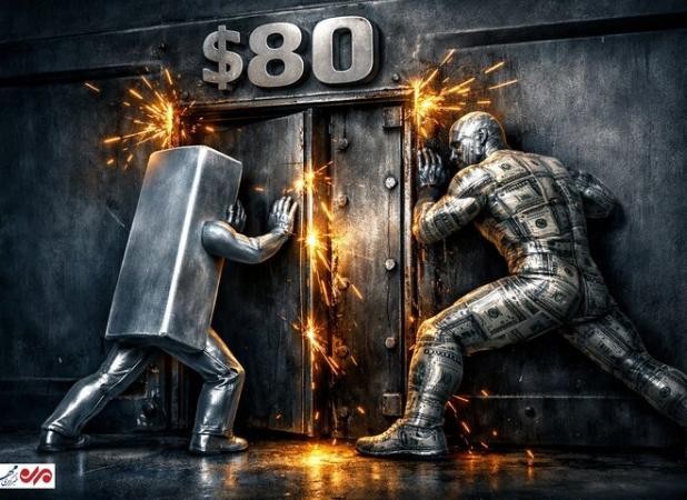 عقب نشینی دوباره قیمت نقره جهانی به پله ۷۶ دلاری