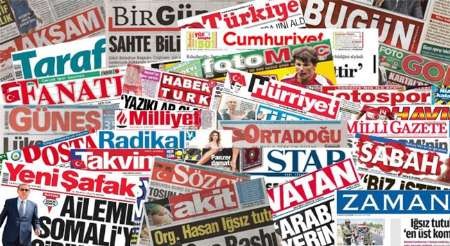 اظهارات پوتین در مورد ترکیه، سرخط روزنامه های ترکیه / 4 دی