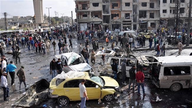 Twin bombings kill 50, injure tens in western Syria