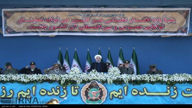 Powerful Armed Forces safeguard Iran: Rouhani