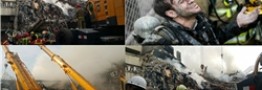 قلب پلاسکو همچنان میسوزد/ احتمال وجود پیکر برخی آتشنشانان در طبقه منفی یک/ انجام 85 درصد عملیات آواربرداری/ شناسایی هویت 3 آتشنشان شهید و 3 جانباخته