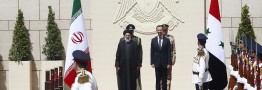 استقبال رسمی بشار اسد از رئیس جمهور اسلامی ایران