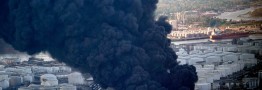 آتش‌سوزی گسترده در پالایشگاه شرکت شل آمریکا