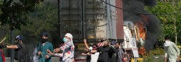 هواداران عمران‌خان به اقامتگاه نخست‌وزیر پاکستان حمله کردند