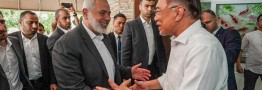 نخست وزیر مالزی در تماس با رئیس دفتر سیاسی حماس از فلسطین حمایت کرد