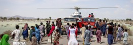 پنجمین مرحله رزمایش کمک رسانی مومنانه قرارگاه قدس به مناطق سیلزده بلوچستان انجام شد