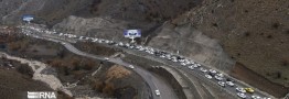 ترافیک سنگین در آزادراه تهران - شمال