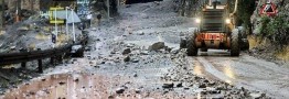 هشدار سقوط سنگ در کندوان/ توقف در حاشیه راه‌ ممنوع