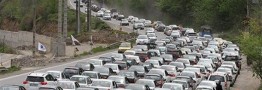 ترافیک در محورهای ورودی مازندران سنگین شد