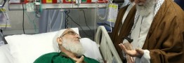رهبر معظم انقلاب اسلامی از آیت الله هاشمی شاهرودی عیادت کردند