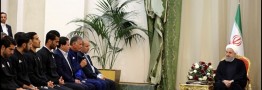 روحانی خطاب به ملیپوشان: اراده شما از هر عاملی قویتر است