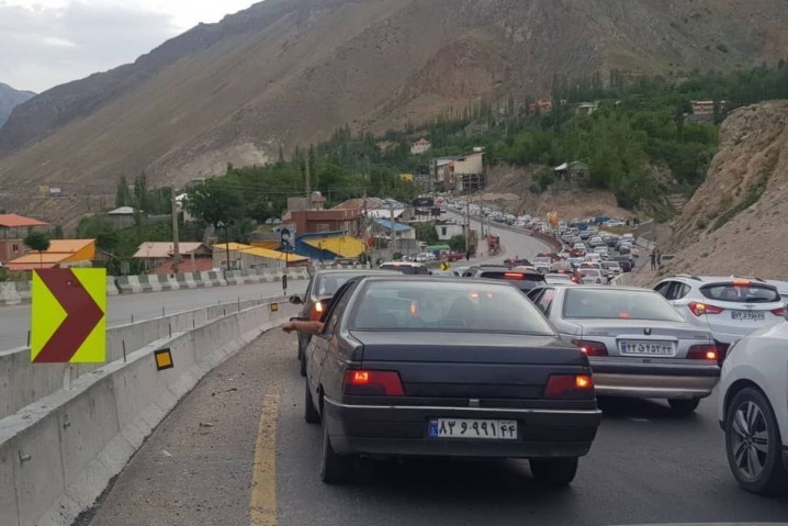 ترافیک سنگین در محورهای شمالی کشور/ افزایش ۱۱.۳ درصدی تردد در محورهای برون شهری نسبت به روز گذشته
