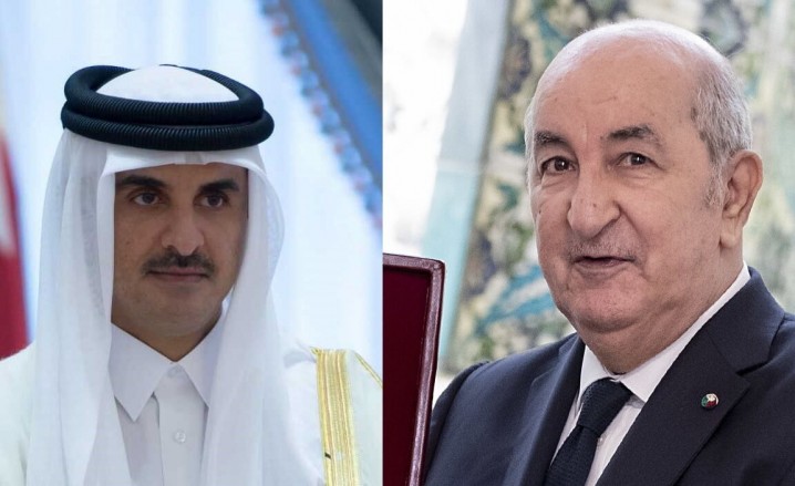 امیر قطر و رئیس جمهور الجزایر درباره تحولات منطقه گفت وگو کردند