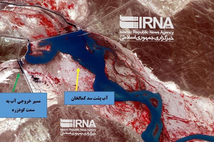 تصاویر ماهوارهای، ادعای افغانستان را رد کرد/ مقادیر قابلتوجه آب پشت سد کجکی و کمالخان