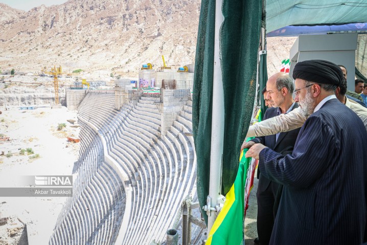 بهره برداری از سد بتنی- غلتکی غرب آسیا (چمشیر)با حضور رئیس جمهور در گچساران آغاز شد