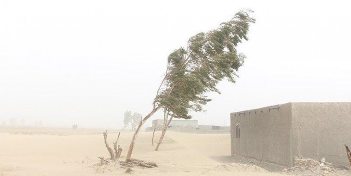 سرعت توفان در زابل به ۱۰۴ کیلومتر در ساعت رسید