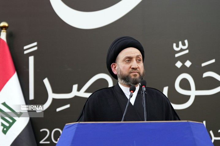 پیام تسلیت حکیم به رهبر معظم انقلاب و ملت ایران در پی شهادت رئیس جمهوری