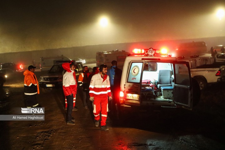 ۶۵ تیم واکنش سریع امداد و نجات هلال احمر در جستجوی بالگرد رییسجمهور پای کار بودند
