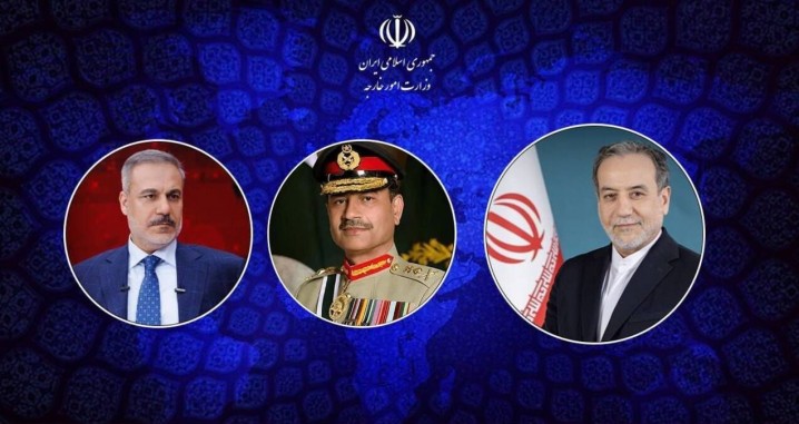 گفتوگوی تلفنی عراقچی با وزیر خارجه ترکیه و فرمانده ارتش پاکستان درباره تحولات منطقه