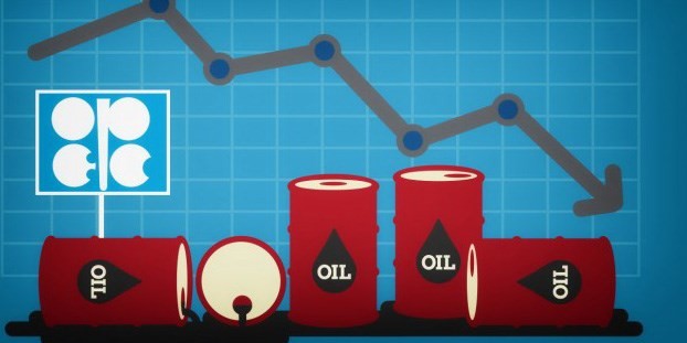 قیمت سبد نفتی اوپک به زیر ٤٥ دلار رسید