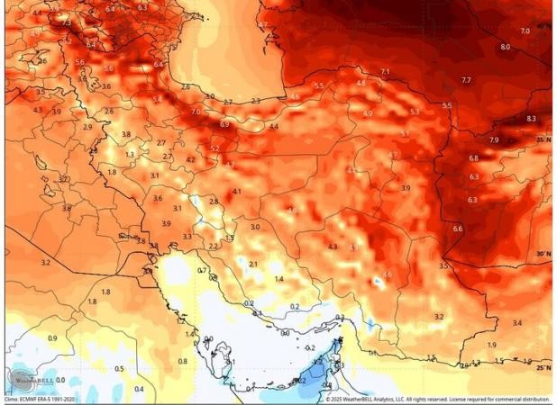 رکورد گرما در ۳ استان شکسته شد؛ پیشبینی زمستان گرمتر از حدنرمال
