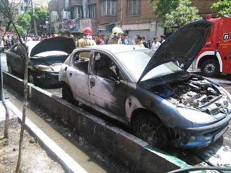 جزئیات جدید آتشسوزی خودروها در تهران
