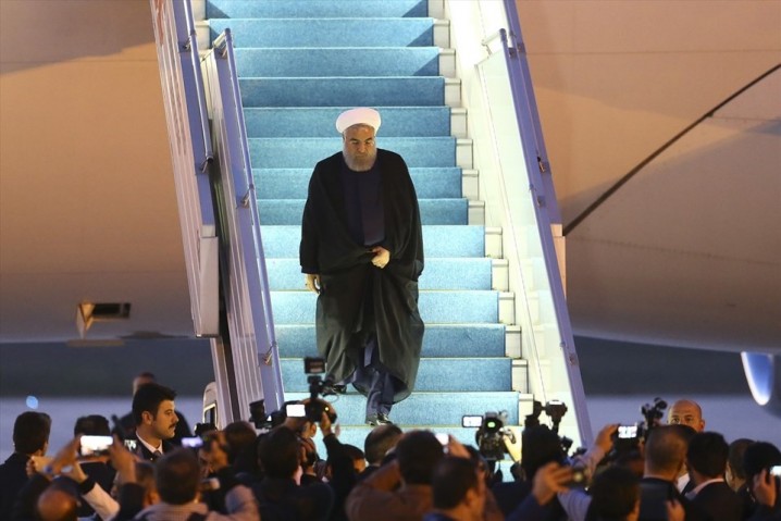 دکتر روحانی وارد آنکارا شد