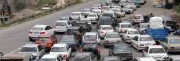 ترافیک سنگین در آزادراه تهران - شمال