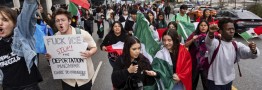 تداوم تظاهرات ضدترامپ در آمریکا برای ششمین روز متوالی؛ یک نوجوان چاقو خورد