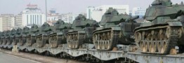 انتقال \"تانک‌های ارتش ترکیه\" به مرز سوریه + تصاویر