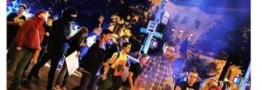 سی ان ان: پرچم آمریکا در آتلانتا به آتش کشیده شد