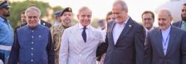 برگزاری مراسم استقبال رسمی از پزشکیان از سوی شهباز شریف 