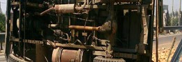 تکذیب شایعه واژگونی کامیون حامل مواد شیمیایی در بهارستان